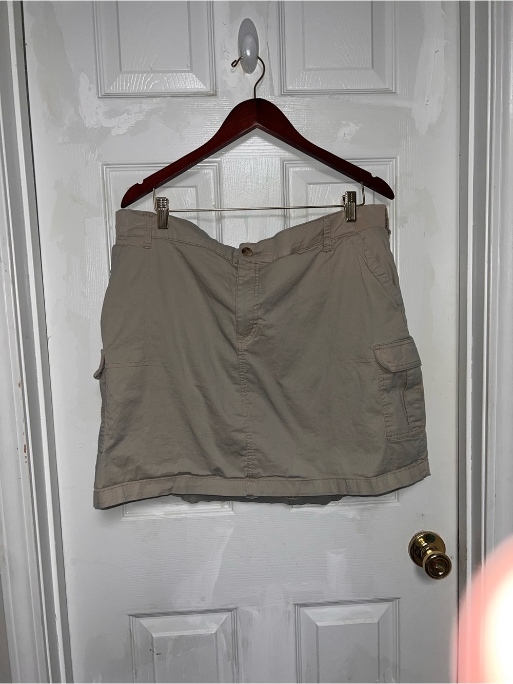 Lee Neutral Tan Skort with Front Button
